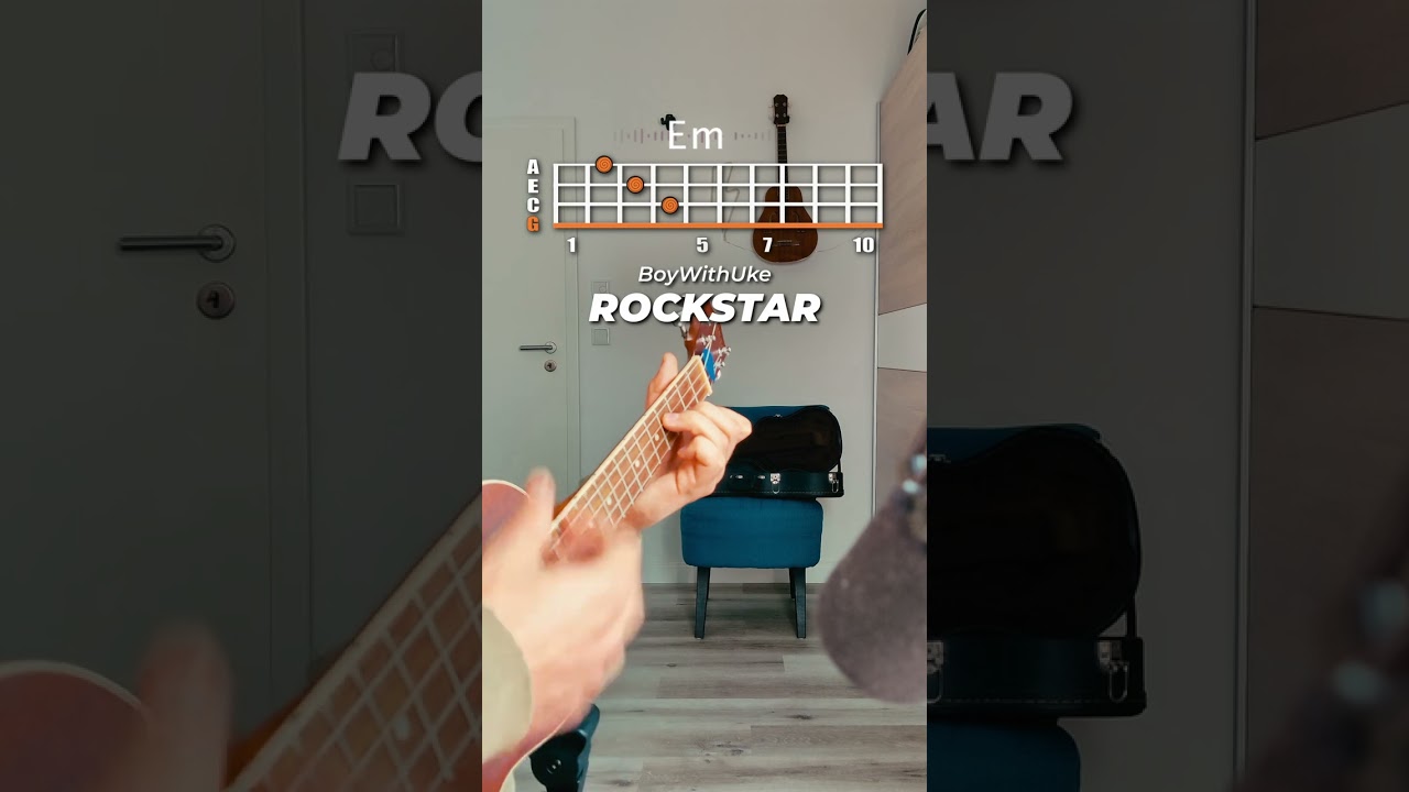 BoyWithUke ROCKSTAR Ukulele Tutorial