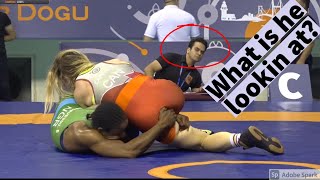 Very aggressive &amp; mean wrestler in women&#39;s freestyle wrestling: Part one