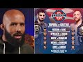 DJ Reacts To The Full UFC White House Card