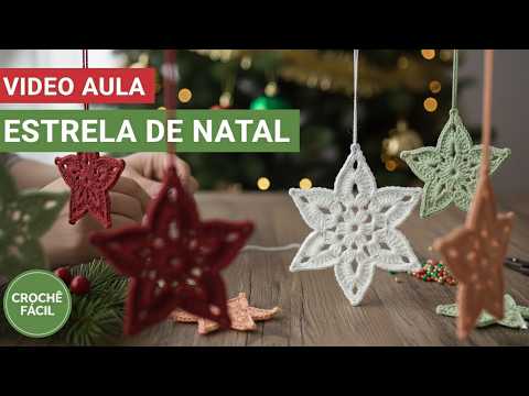 ESTRELA NATALINA EM CROCHÊ | Passo a Passo