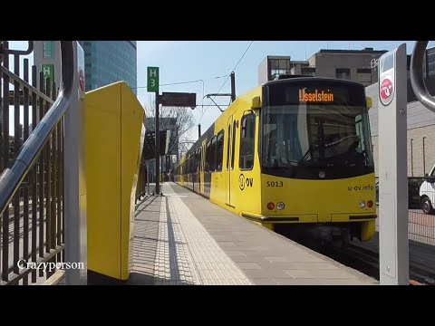 U-OV Sneltram Utrecht vertrek Jaarbeursplein naar IJsselstein