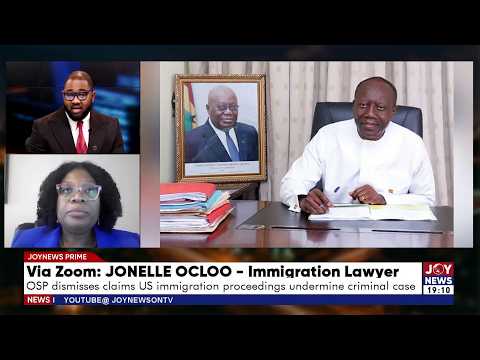 OSP dismisses claims US immigration proceedings undermine criminal case | Joy News Prime (21-7-26)