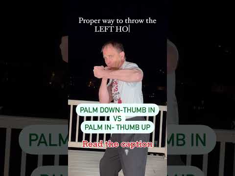 Unlocking the Power of the Left Hook with your palm facing in and thumb up