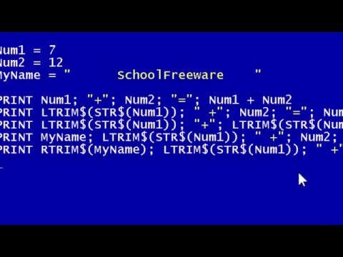Ltrim Function Qbasic