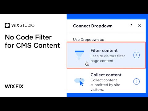 How To Filter Cms Content In Wix Without Code