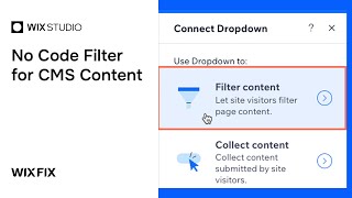 How to Filter CMS Content in Wix without Code