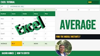 AVERAGE Function in Excel