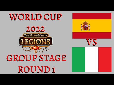 THE HORUS HERESY: LEGIONS WORLD CUP 2022 - Group Stage Round 1 - Spain vs Italy (Part 2)