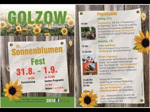 23. Sonnenblumenfest in Golzow 2018