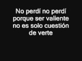 Valiente - Letra