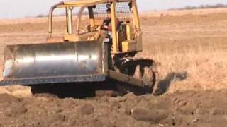 D6C (Caterpiller Dozer) Rebuilding and Smoothing Terrace Part2