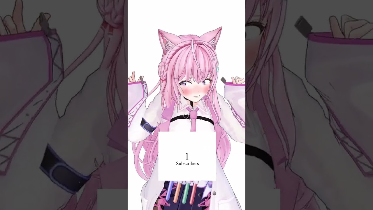 1❤ 頭ピンクコヨーテ　#thankyou #shorts #vtuber #waifu