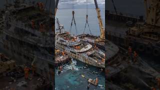 99 Year Old Abandoned Cruise Ship Transformation  ||​#shorts #oceanlife