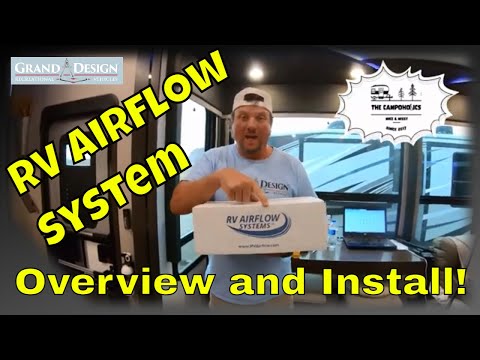 RV AirFlow Systems Overview and Install! Keeping It Cool In The RV!