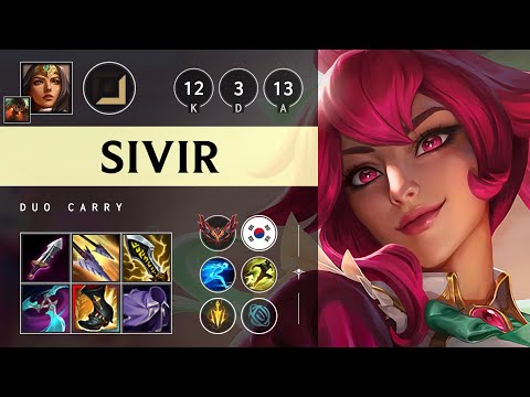Sivir ADC vs Caitlyn - KR Grandmaster Patch 25.13