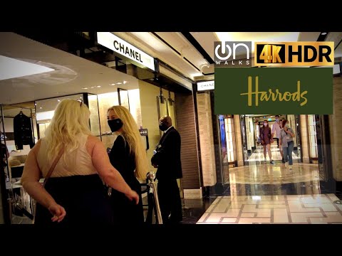 🇬🇧 London Walk Inside - Harrods Store Tour- Luxury Shopping in Knightsbridge  💰 🛒 ⌚ | July 2021