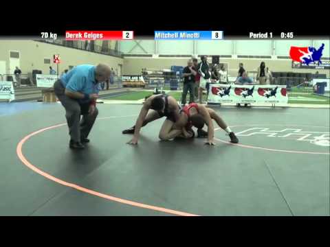Derek Geiges vs. Mitchell Minotti at 2013 ASICS University Nationals - FS