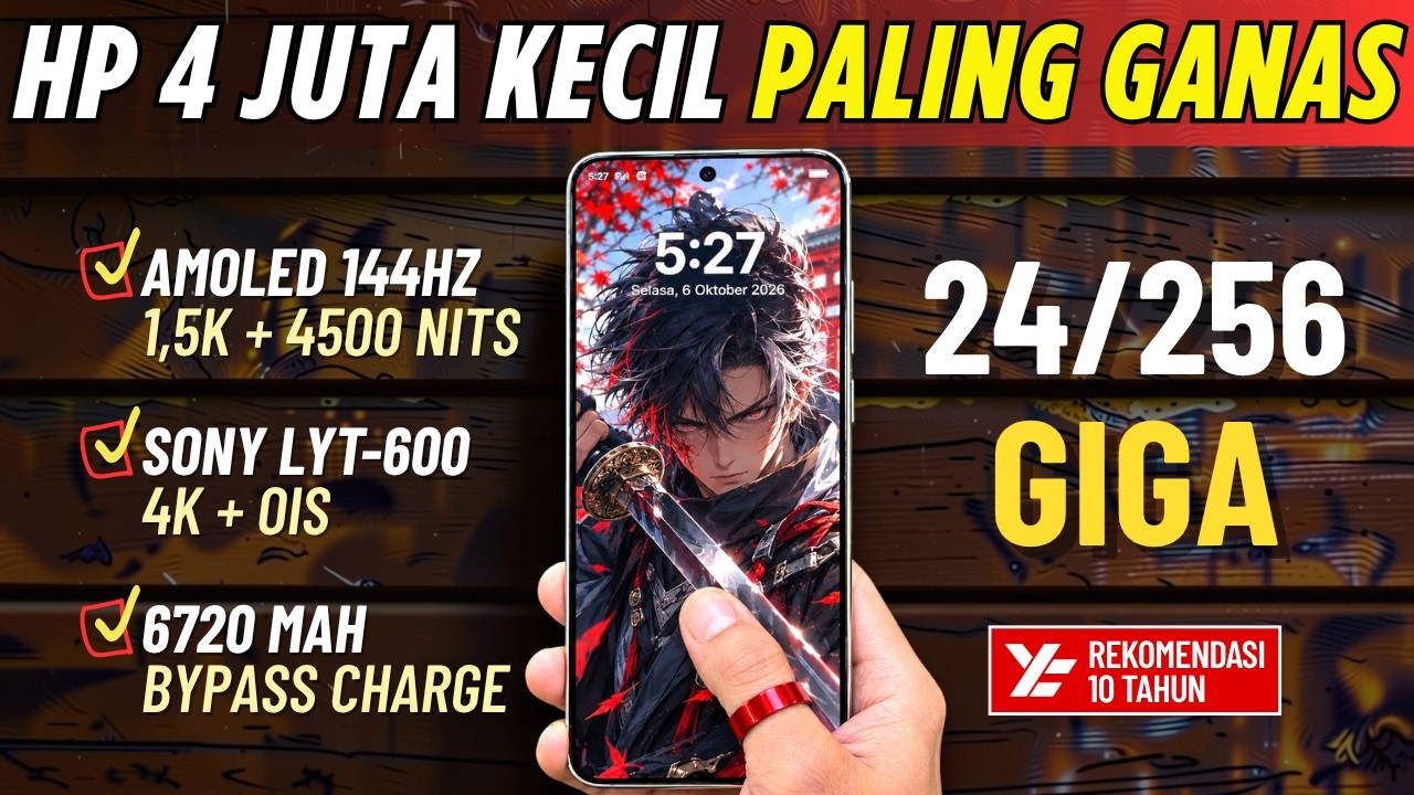 5 Rekomendasi HP 4 JUTAAN TERBAIK [4 - 4,5 JUTA] Oktober 2026