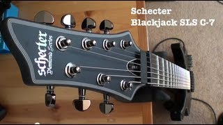 Video thumbnail for Schecter Blackjack SLS C-7 (Active) - Metal by Riffs, Beards & Gear