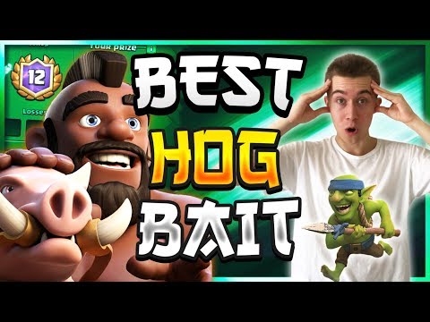 BEST HOG RIDER BAIT DECK! Dominating Grand Challenge — Clash Royale
