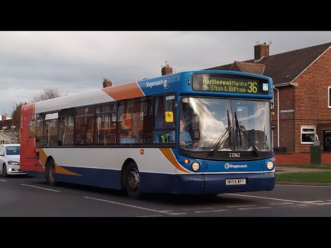 Stagecoach Stockton Alexander 18.240LF ALX 300 36 To Hartlepool Marina 22062 NK54 BFF  *Nice Driver*