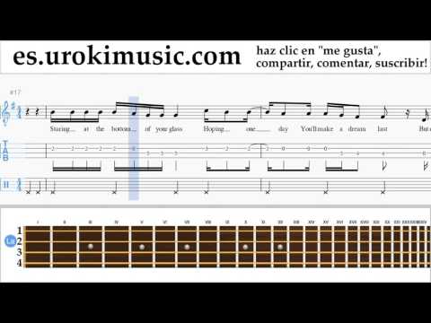 Como Tocar Banjo (Tenor irlandés) Passenger - Let Her Go Tablatura Parte#2 um-i927