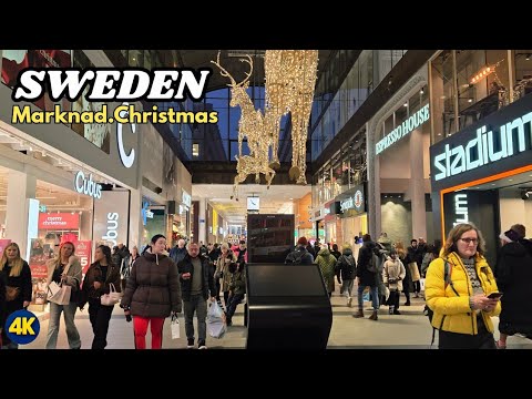 Gothenburg Christmas Market 2025🎄 Walking Tour | Sweden 4K UHD 