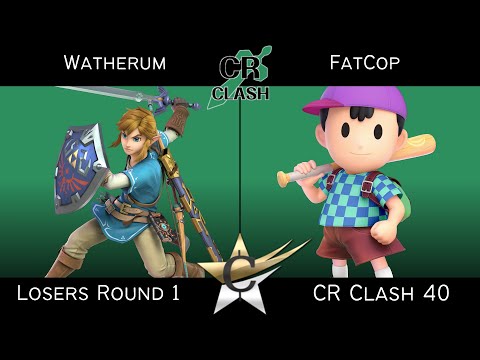 CR Clash 40 Losers Round 1 - Watherum (Link) vs FatCop (Ness) - HDR