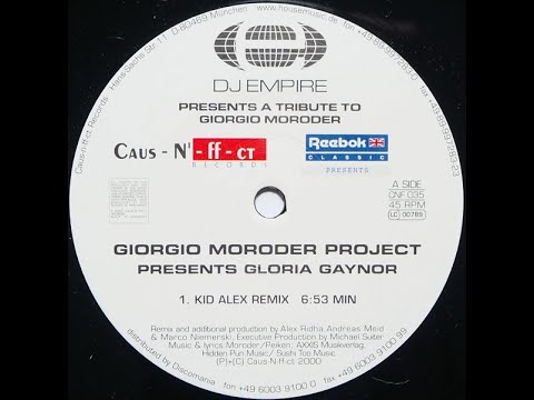 Giorgio Moroder Project Presents Gloria Gaynor – Last Night (Kid Alex Remix)