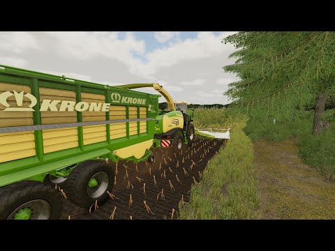 FS 22 * Michigan Dairy Farm * 16 * Chaffing Corn in the New Field (Timelapse)