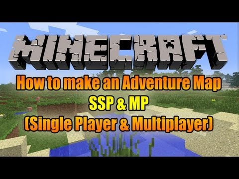 Minecraft 1.5.1 How to make an Adventure Map Singleplayer & Multiplayer!