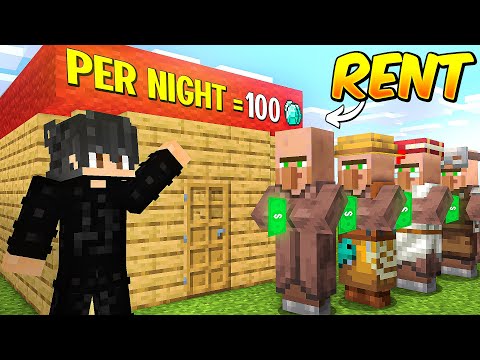 RENTING MY HOUSE TO BECOME RICH IN MINECRAFT...