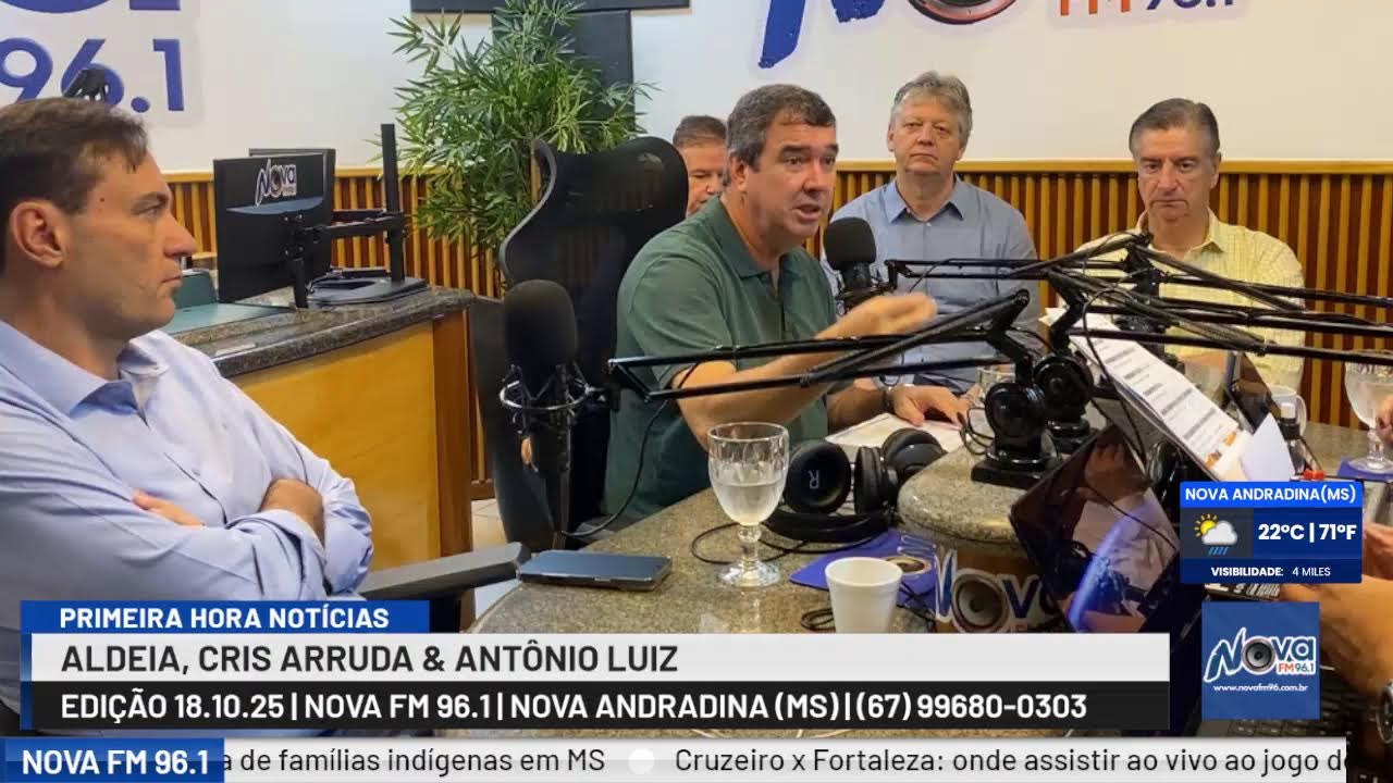 No Primeira Hora Notícias, Governador de MS detalha projetos estruturantes e visão de futuro para a região - Parte 1