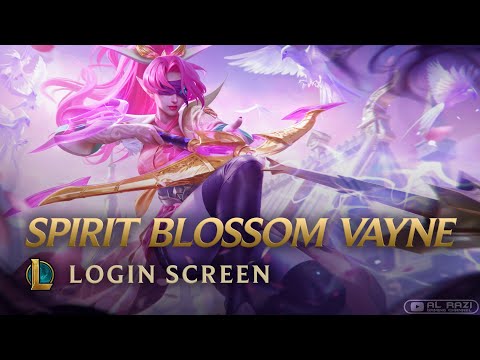 Spirit Blossom Vayne Rose Quartz Chroma | Login Screen - League of Legends [4K 60fps Animated Splash