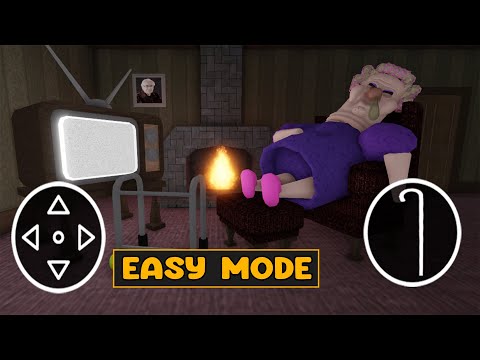 GRUMPY GRAN! (SCARY OBBY) - EASY MODE - FULL GAMEPLAY - ROBLOX -