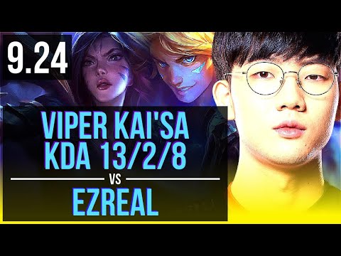 Viper KAI'SA & Karma vs EZREAL & Rakan (ADC) | KDA 13/2/8, Legendary | Korea Challenger | v9.24