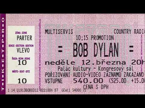 Bob Dylan 1995 Spring Tour of Europe - Prague, Czech Republic 12 March 1995