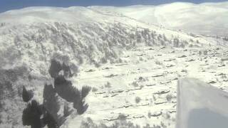 preview picture of video 'Fantastic winter flying around Voss, Norway in a HK36 Super Dimona'