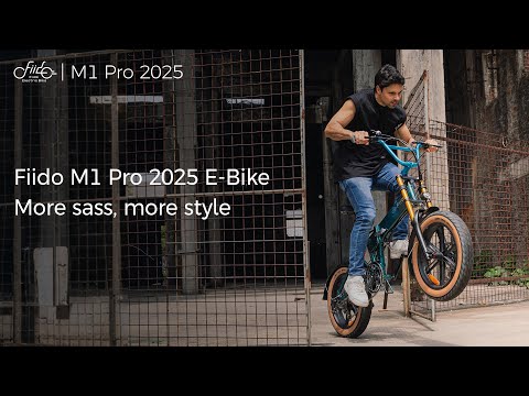 Elektrinis dviratis Fiido M1 Pro, 20", 500W, 12,8Ah, juodas video