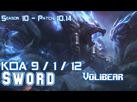 Sword VOLIBEAR vs GNAR Top - Patch 10.14 KR Ranked