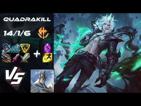MID Viego vs Galio [QUADRAKILL] - NA Challenger Patch 14.5.1