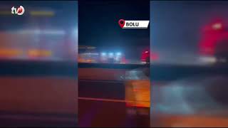 Kaza Yapan Tır Alev Alev Yandı