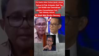 Download lagu Ariyanto's Heated Debate in Rocky Gerung's Checkmate mp3