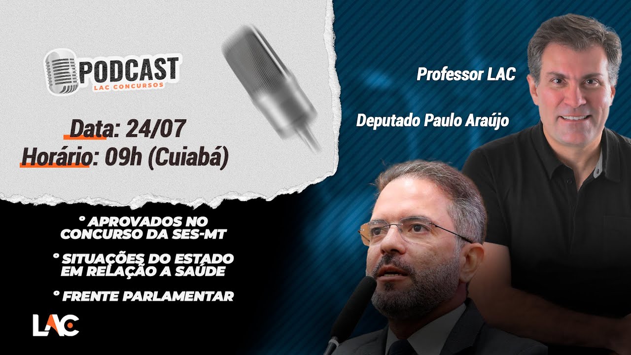 Podcast - Aprovados no Concurso da SES-MT