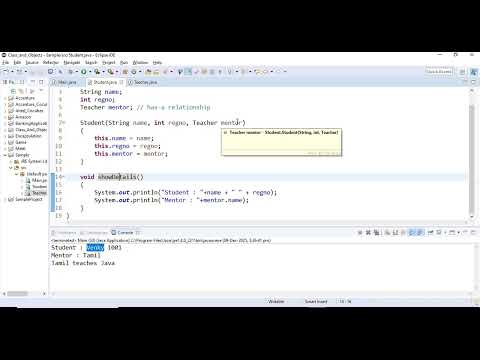 Is A And Has A Relationship In Java Oop Relationship Explained Java Tutorial 15