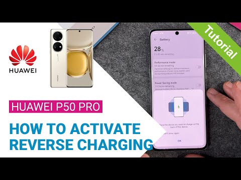 Huawei P50 Pro - How to activate Wireless Reverse Charging • 📱 • 🔋 • 📲 • Tutorial