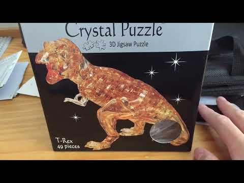 crystal puzzle 3d jigsaw puzzle t rex with 49 pieces