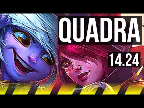 TRISTANA & Yuumi vs XAYAH & Lulu (ADC) | 7/0/2, Quadra, 1300+ games, Godlike | NA Master | 14.24