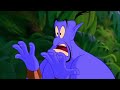 Aladdin (1992) Aladdin and Genie Talking in Beach Scene