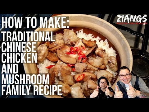 Ziangs: Traditional style Chinese Mushroom and Chicken Wings Orginal chicken and mushroom